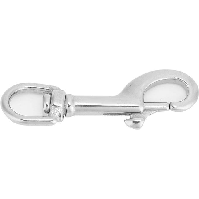 Mousqueton à tête unique en acier inoxydable 316, accessoire de plongée sous-marine (75MM, Blanc) white