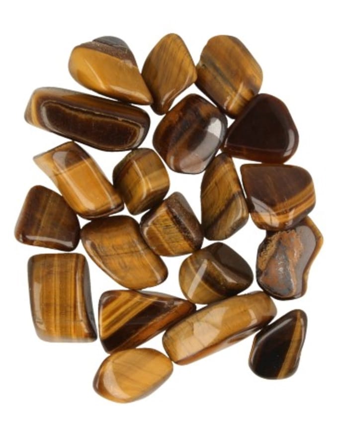 Tijgeroog 1 kg. trommelstenen (mt3)