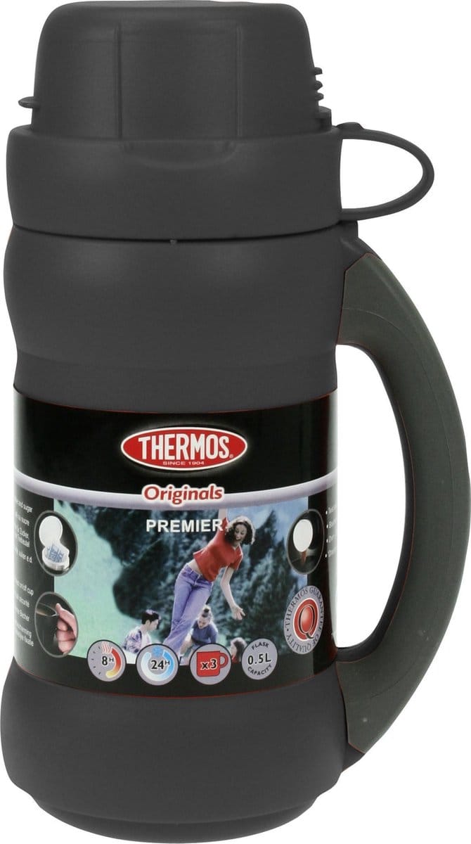 Thermos Premier Isoleerfles 0.5 L Zwart