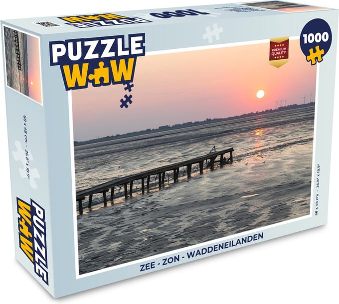 Puzzel Zee - Zon - Waddeneilanden - Legpuzzel - Puzzel 1000 stukjes volwassenen