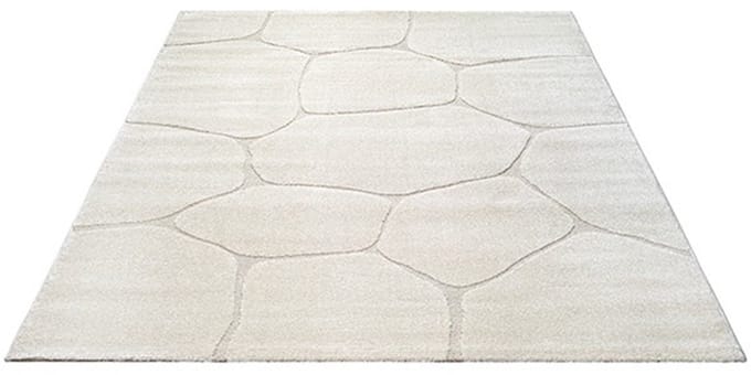 Luxe Japandi Vloerkleed Elio – Crème Natuursteenlook-200 x 290 cm