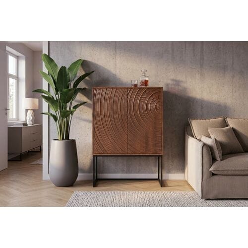 Highboard wandkast bruin 120 cm