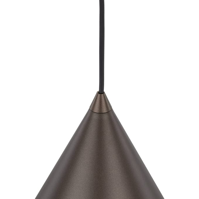 Hanglamp CONO Brons Metaal 1xE27 25cm - Stijlvolle Plafondlamp