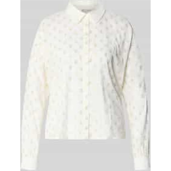 Tom Tailor Denim - Overhemdblouse met glitterstippenpatroon - Maat S - glitter dot
