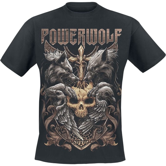 Powerwolf T-shirt - Wolves & Ravens - S tot 3XL - voor Mannen - zwart