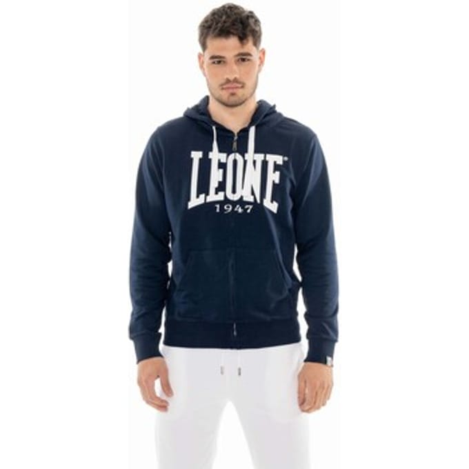 Capuchon sweaters Leone 1947 Man Hoody Full Zip Big Logo
