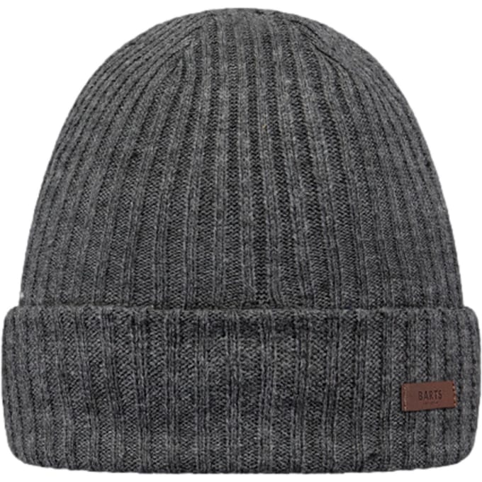Barts Wilbert Turnup Muts Heren - One Size - Dark Heather