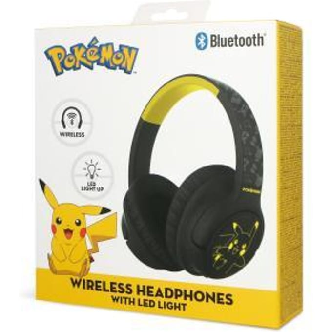 Pokémon - draadloze koptelefoon - led lights design - over-ear model - microfoon - 50 uur speeltijd