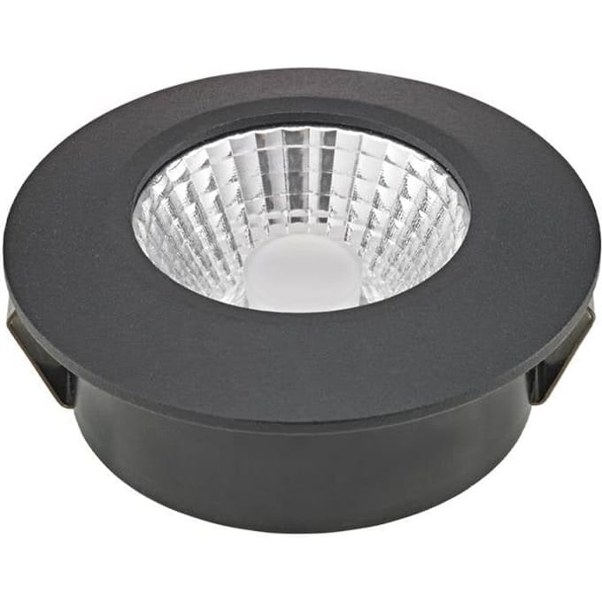 Sigor LED plafondinbouwspot Diled, Ø 6,7 cm, Dime LED, zwart