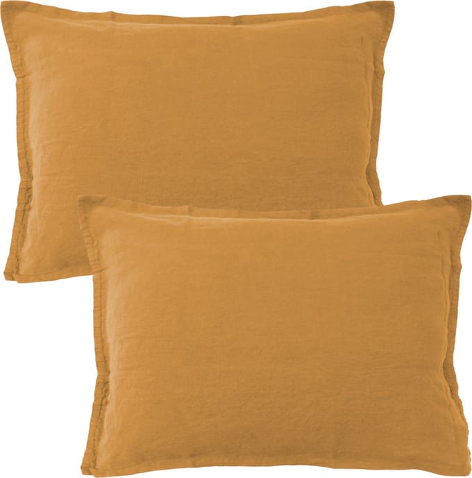 Matt & Rose Set Kussenslopen Karamel - 50 x 70 cm - 100% Linnen