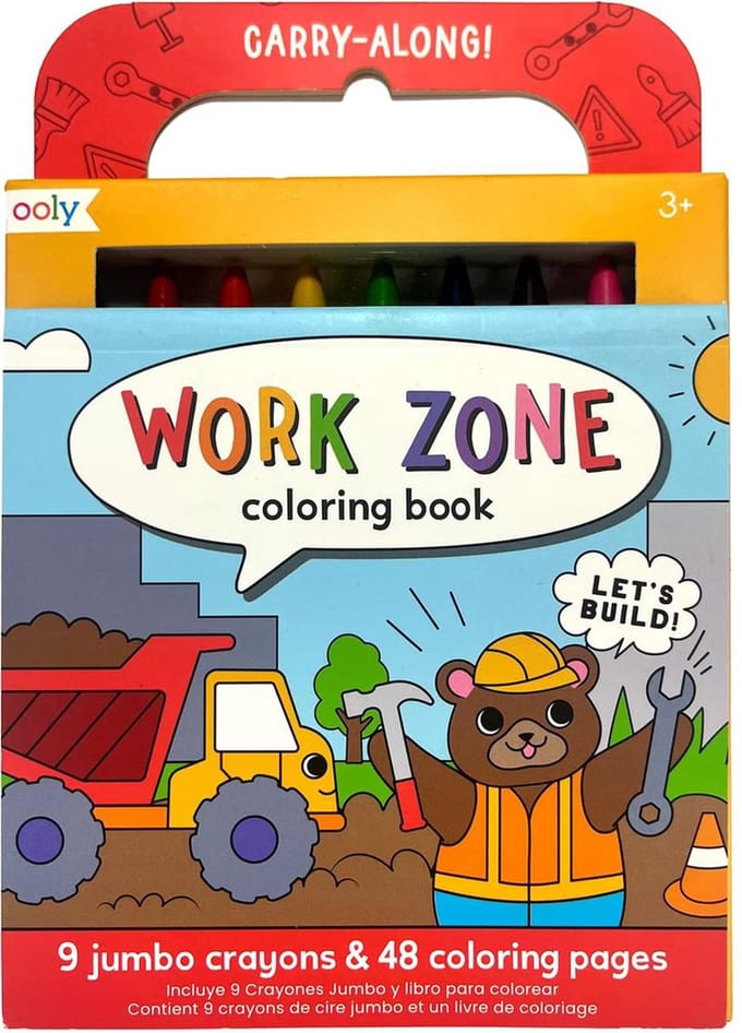 Ooly - Carry Along - Work Zone - Kleurboek / travelpakket