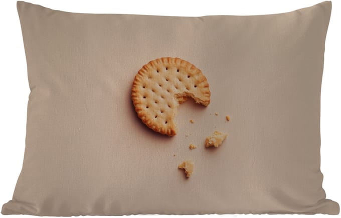 Buitenkussens - Tuin - Koekje - Kruimels - beige - 50x30 cm
