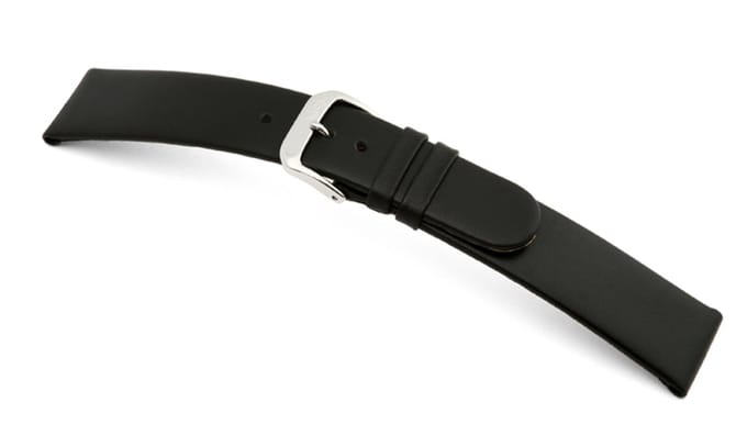 Lederband Merano 16mm zwart glad