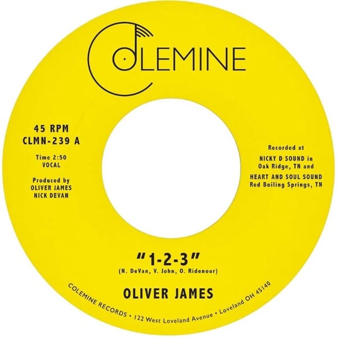 Oliver James - 1-2-3 (7" Single)