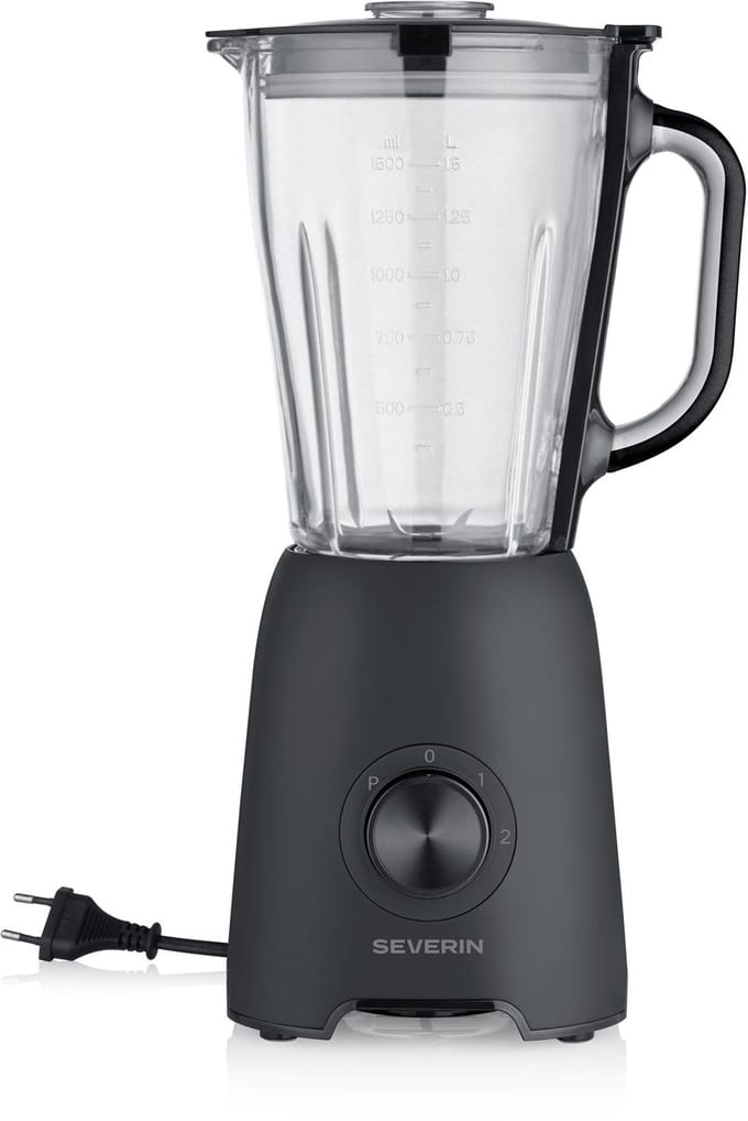 Severin SM 3722 Blender – 600W – 1,5 Liter – 2 Snelheden + Pulse – Zwart