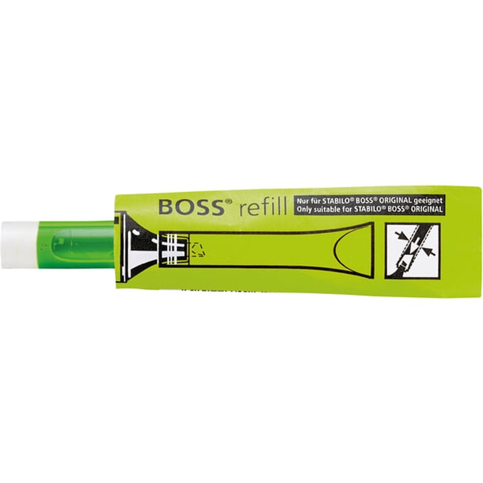 STABILO BOSS ORIGINAL - Refill - Groen - per stuk