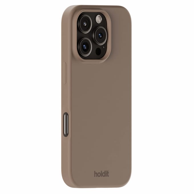 Holdit Silicone Case geschikt voor Apple iPhone 16 Pro Max - Mocha Brown