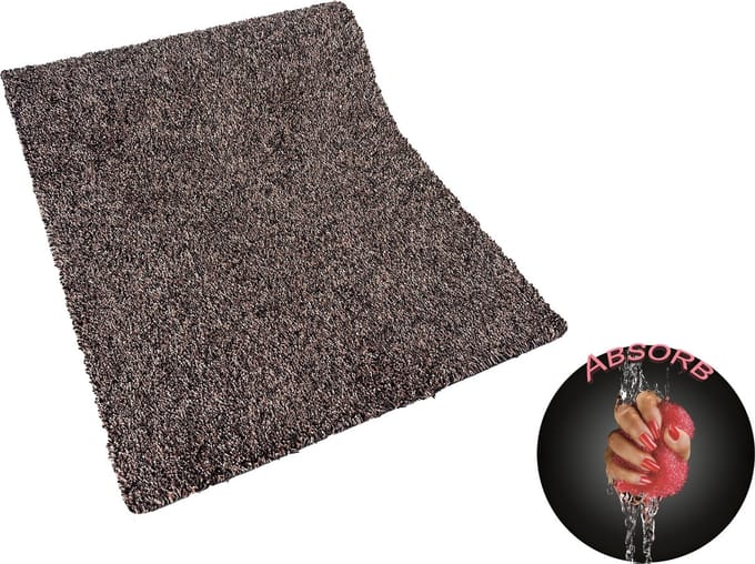 JYG Katcot SUPER ABSORB deurmat bruin 50x500cm - wasbaar - XXL tapijtloper