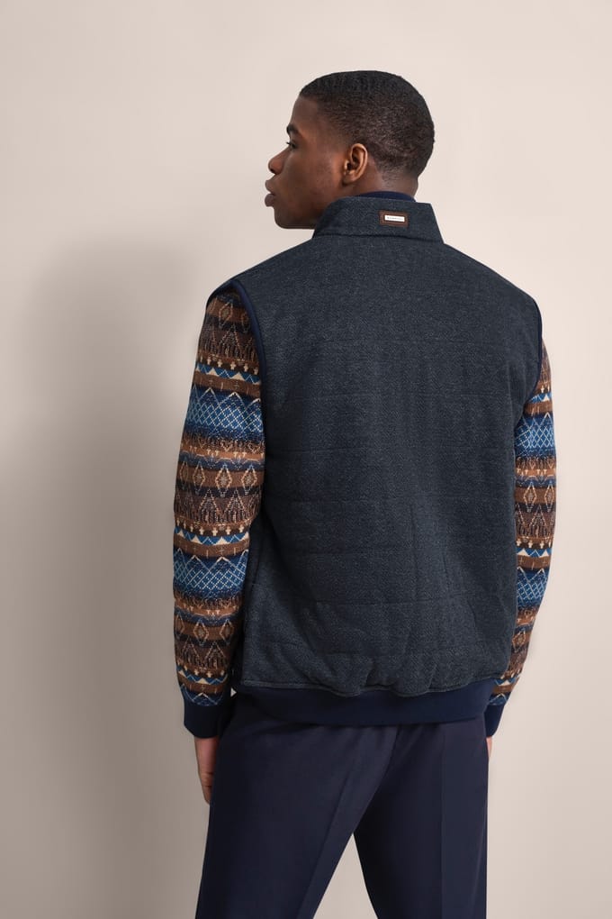Bugatti Herren Vest met quilting