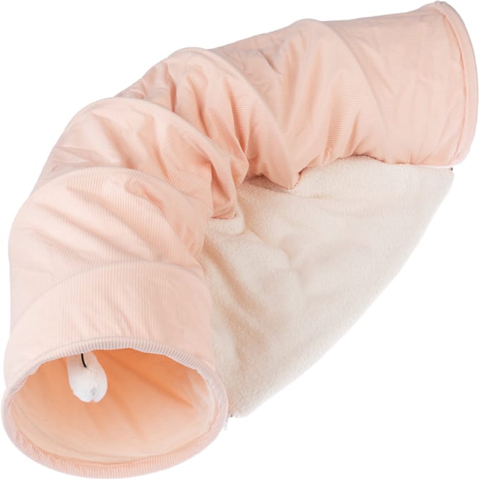 TIAKI Kattentunnel Corduroy - L 105 x B 30 x H 60 cm