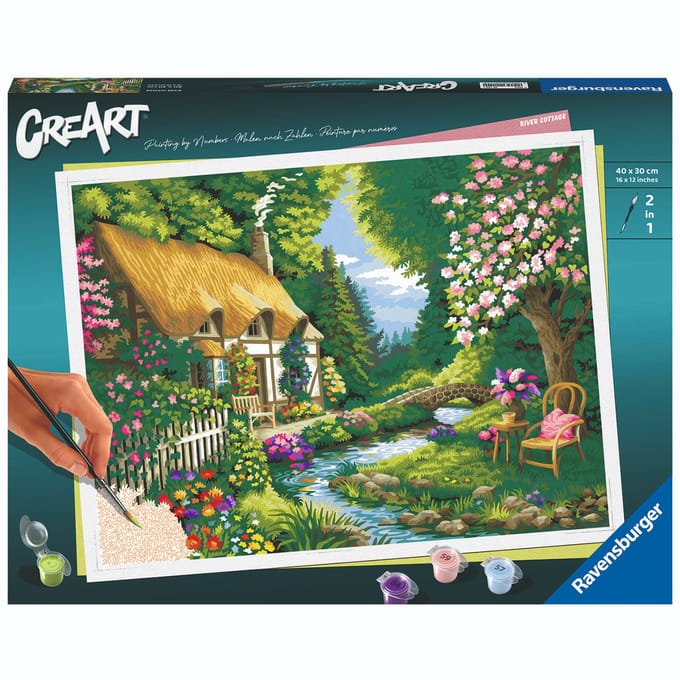 Ravensburger schilderen op nummer cottage garden