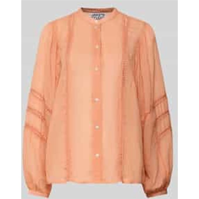 Relaxed fit blouse met gaatjesmotief
