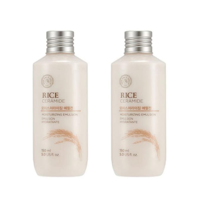 THE FACE SHOP Rijst & Ceramiden Hydraterende Emulsie 150ml × 2 white