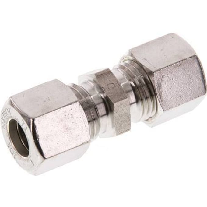 10L RVS Rechte Knelfitting 315 Bar DIN 2353 - FL2S-O-ST-10-L