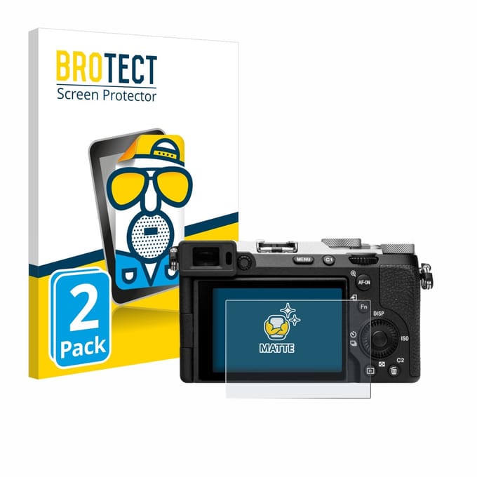 BROTECT - Screenprotector voor Sony Alpha 7C II - Folie Beschermfolie matte 2 Stuks