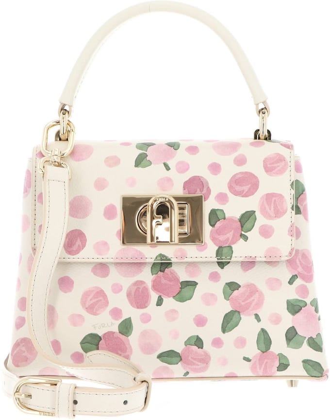 FURLA Leren Handtas Avondtas 1927 Mini Top Handle Bag Toni Azalea Veelkleurig