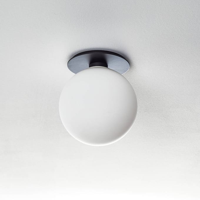Audo Copenhagen Audo TR Bulb LED plafondlamp, zwart/opaak, 22 cm, dimbaar