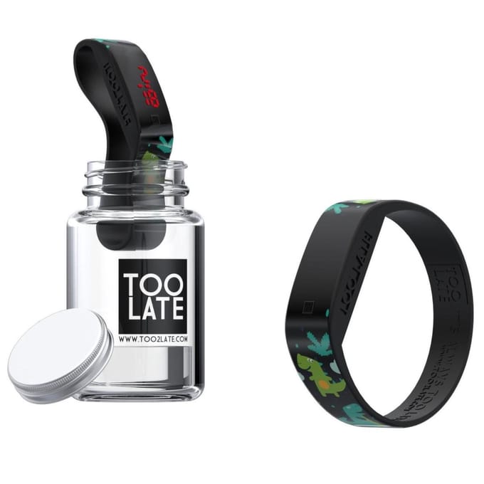 TOO LATE - siliconen horloges - FABULA DINOSAUR - polsmaat M