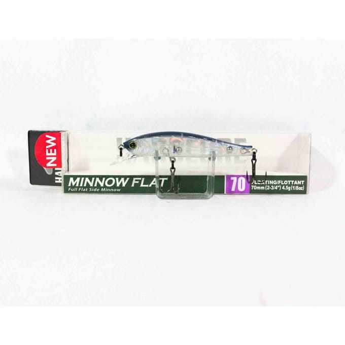 Yo Zuri Duel Hardcore Minnow Flat 70F drijvend kunstaas R1357-GHPB (3578) white