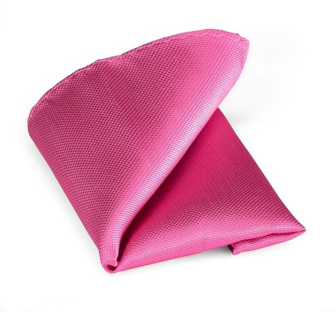 Pochet zijde fuchsia