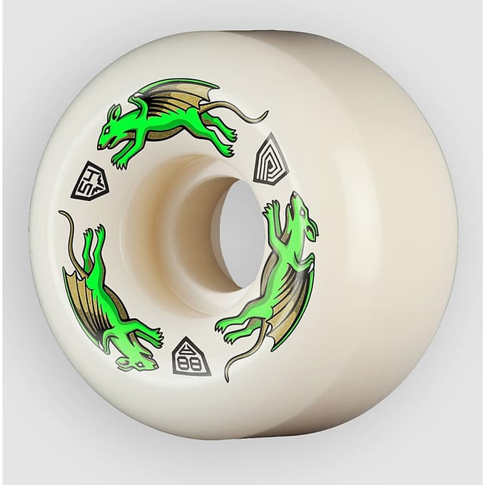 Powell Peralta Dragons Nano Rat 88A AV6 M Ride 54mm Wielen wit