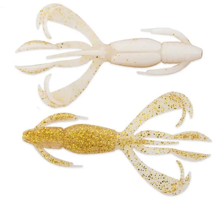 Keitech Crazy Flapper 2.8 Inch White Gold 7cm White Gold