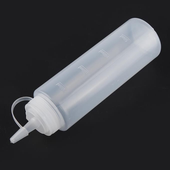 240ml 10 stuks / Set Plastic Condimentdispenser voor Saus Olie Crème Azijn (Wit) wit