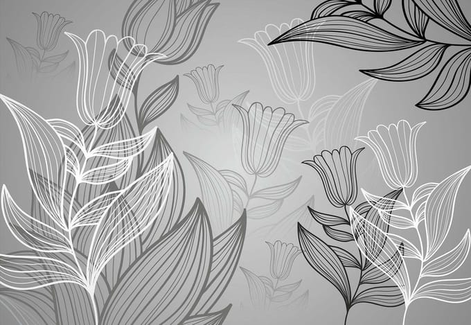 Fotobehang Flowers Forest Nature | PANORAMIC - 250cm x 104cm | 130g/m2 Vlies