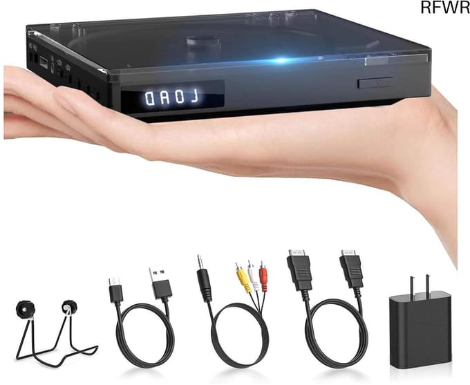 Dvd Speler - Dvd Afspeler - Thuisbioscoop Creëren - Alle Regio's Afspeelbaar - Compact Formaat - Zwart