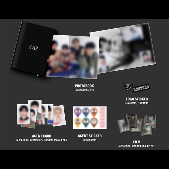 82MAJOR [X-82] 2e Mini Album 1ea black