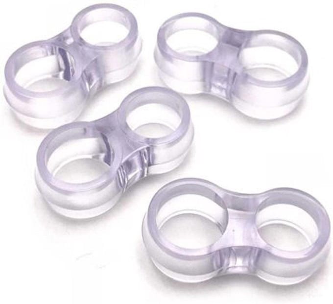 SumioProducts Deurklink Buffers - Stootdoppen - Muurbeschermers - Flexibele Deurstoppers - 2 stuks Transparant