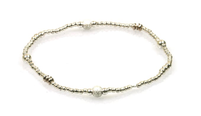 Heaven Eleven - dames - armband - 925 - Sterling - ZILVER - 1mm - diamant stenen