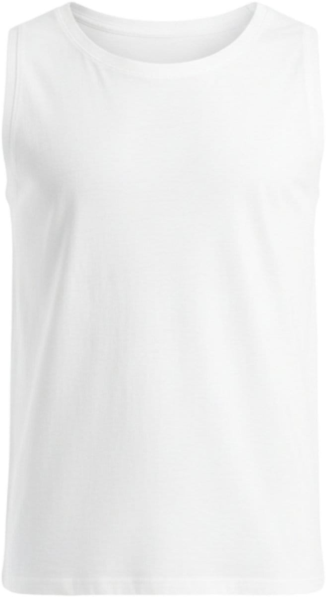 OMBRE Tanktop - Regular Fit - Katoen - Mouwloos Wit XXL