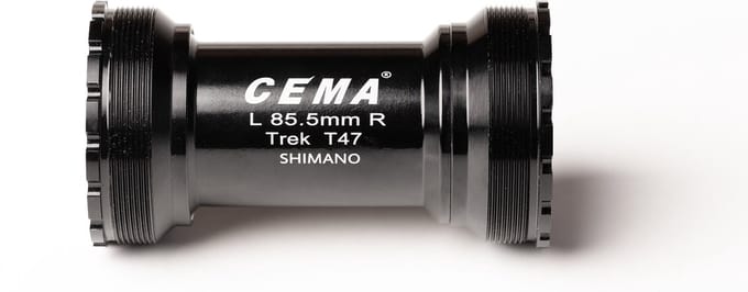 Cema T47 Threaded Stainless Steel Shimano Trapaslagers Zilver 85.5 mm