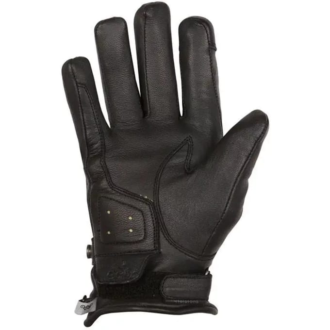 Helstons Tinta Hiver Leather Black Black Motorcycle Gloves T6 - Maat
