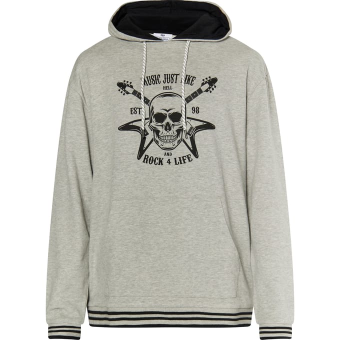 Mo Hoodie Heren grijs melange