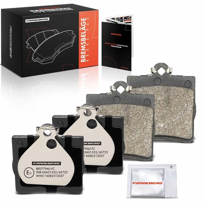 Frankberg 4x Remblokken Achteras voor Benz W