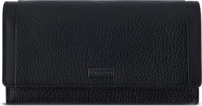 Bugatti Sina Portemonnee RFID-bescherming Leer 18.5 cm - Dames - Horizontaal - schwarz