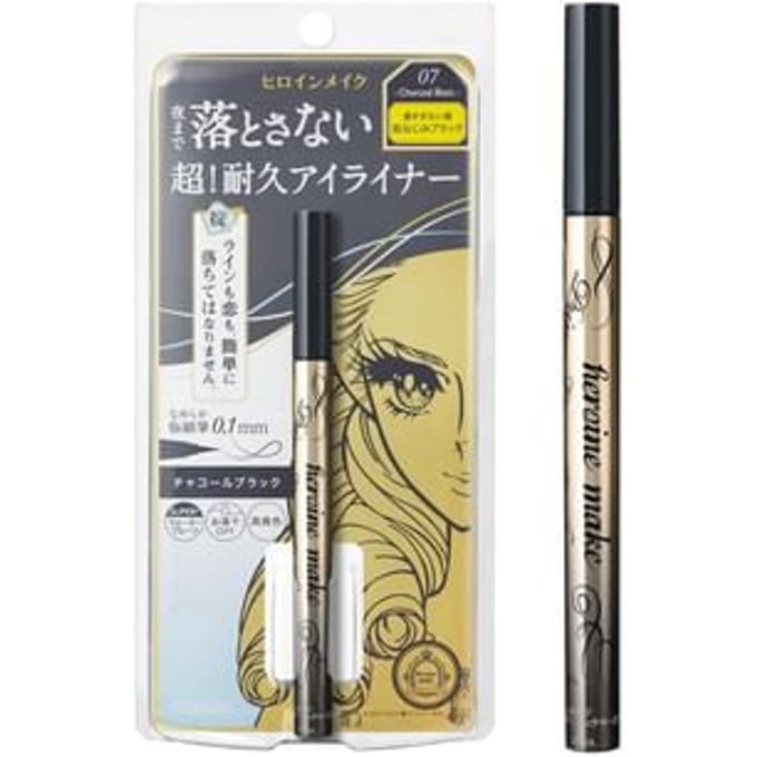 ISEHAN - Kiss Me Heroine Make Prime Liquid Eyeliner Rich Keep 07 Charcoal Black