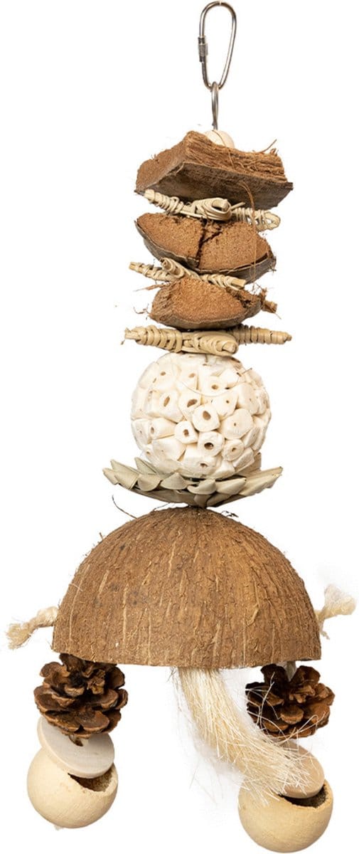 Back Zoo Nature Mixed Tower With Cups - Vogelspeelgoed - 20x11x36 cm Natural